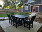 POLYWOOD Vineyard 7-Piece Farmhouse Dining Set FREE SHIPPING