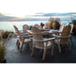POLYWOOD Vineyard Curve back Adirondack 9-Piece Nautical Trestle Dining Set FREE SHIPPING