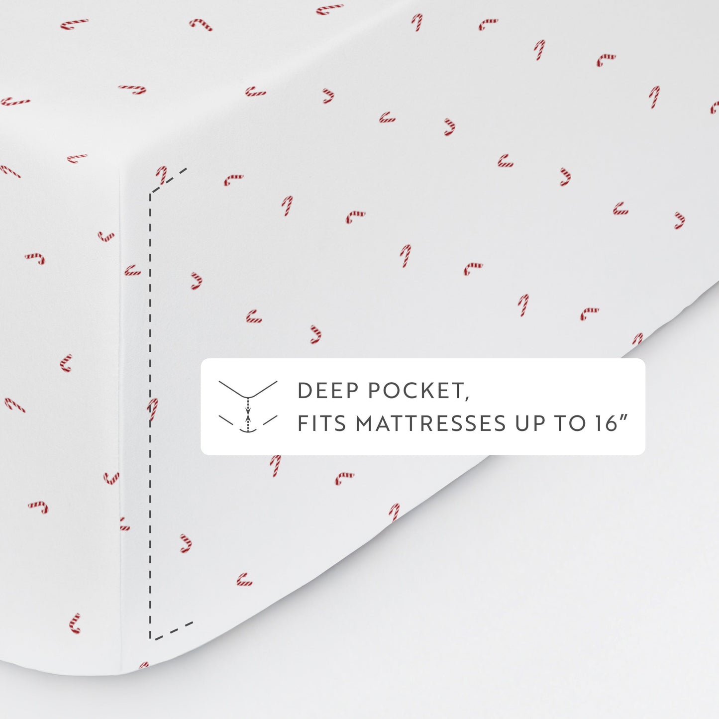 Candy Cane 4-Piece Patterned Sheet Set