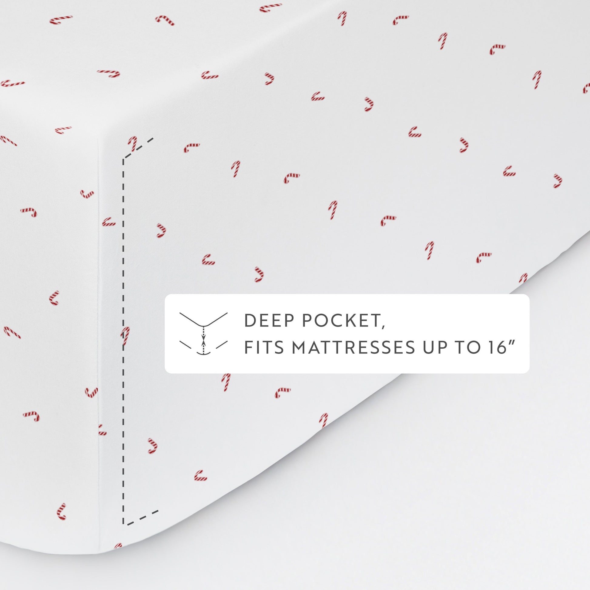 Candy Cane 4-Piece Patterned Sheet Set