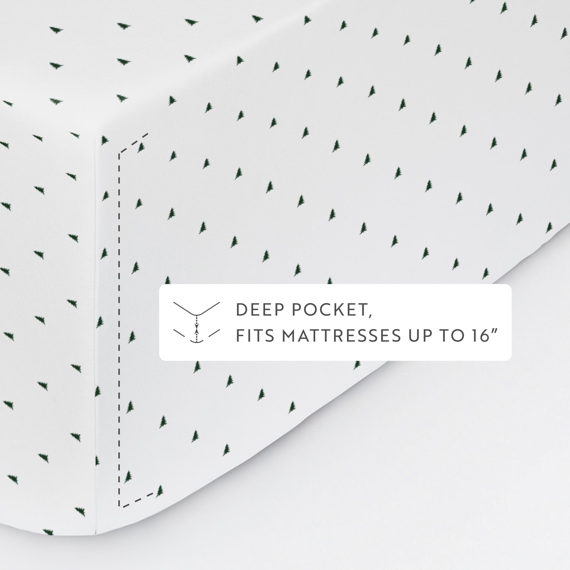 Pine Tree 4-Piece Patterned Sheet Set