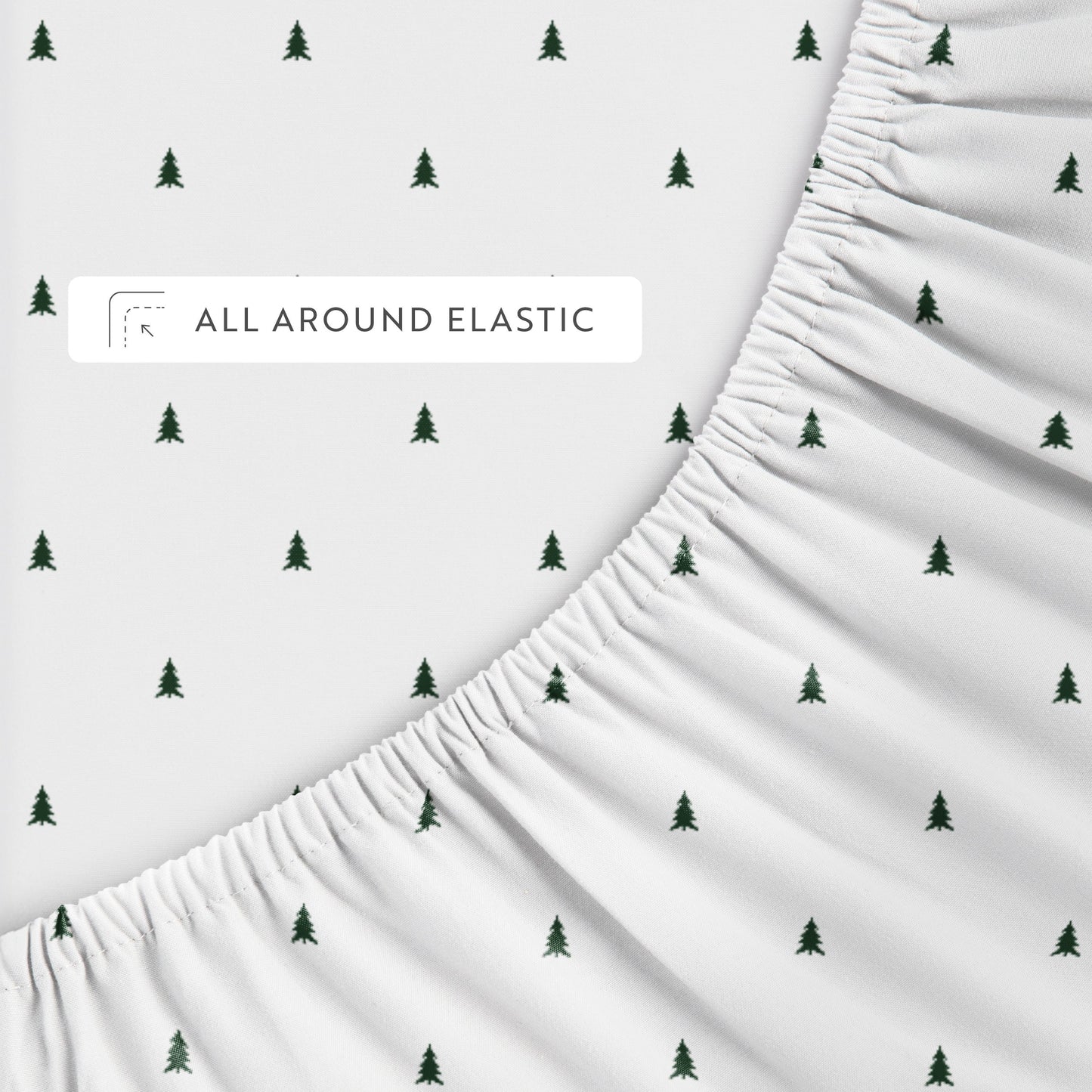 Pine Tree 4-Piece Patterned Sheet Set