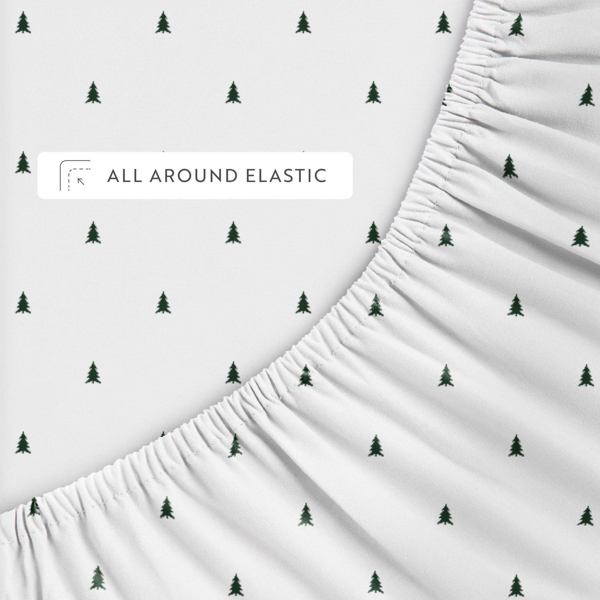 Pine Tree 4-Piece Patterned Sheet Set