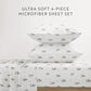 Vintage Snowman 4-Piece Patterned Sheet Set