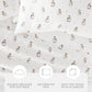 Vintage Snowman 4-Piece Patterned Sheet Set