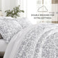 Abstract Garden Patterned Down-Alternative Comforter Set
