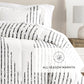 Diamond Stripe Patterned Down-Alternative Comforter Set