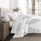 Diamond Stripe Patterned Down-Alternative Comforter Set