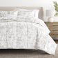 Distressed Field Patterned Down-Alternative Comforter Set
