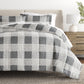 Gingham Patterned Down-Alternative Comforter Set