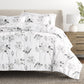 Magnolia Patterned Down-Alternative Comforter Set