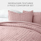 Seersucker Box Textured Down-Alternative Comforter Set