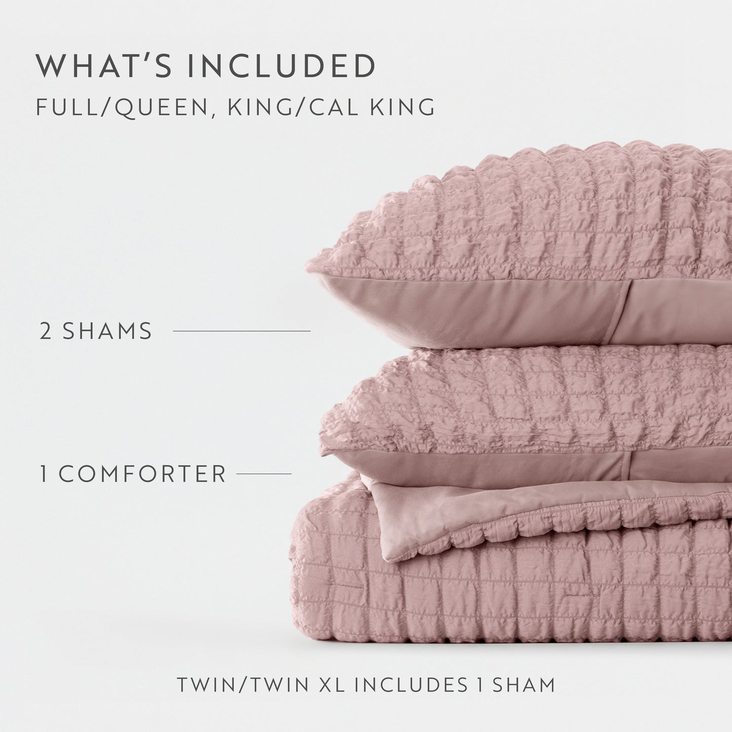 Seersucker Box Textured Down-Alternative Comforter Set