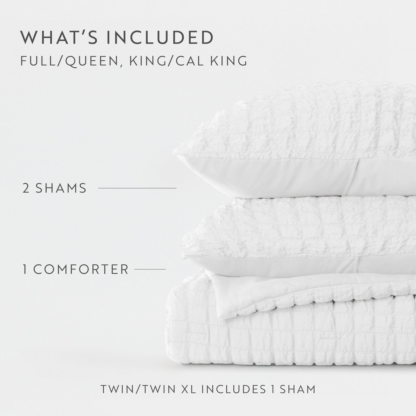 Seersucker Box Textured Down-Alternative Comforter Set