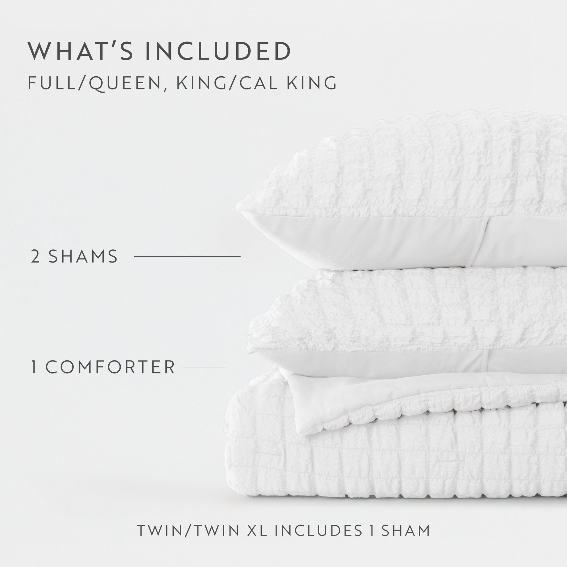 Seersucker Box Textured Down-Alternative Comforter Set