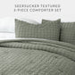 Seersucker Box Textured Down-Alternative Comforter Set