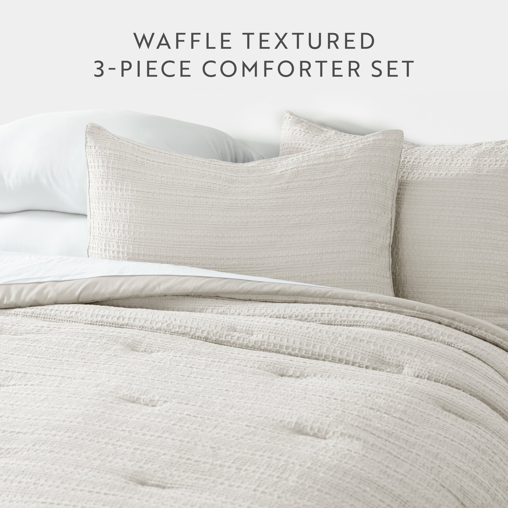 Waffle Textured Down-Alternative Comforter Set