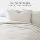 Waffle Textured Down-Alternative Comforter Set