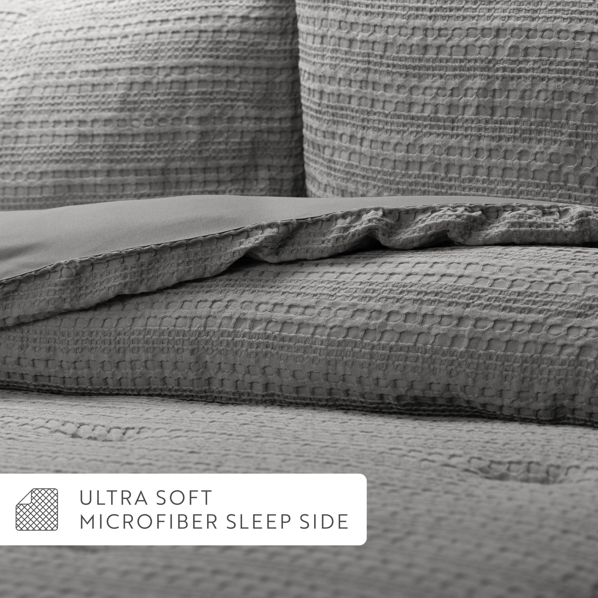Waffle Textured Down-Alternative Comforter Set