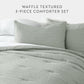 Waffle Textured Down-Alternative Comforter Set
