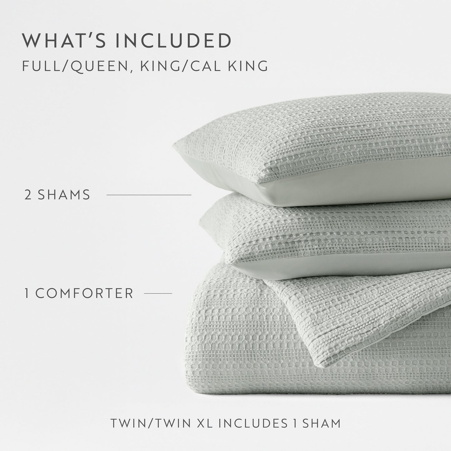 Waffle Textured Down-Alternative Comforter Set