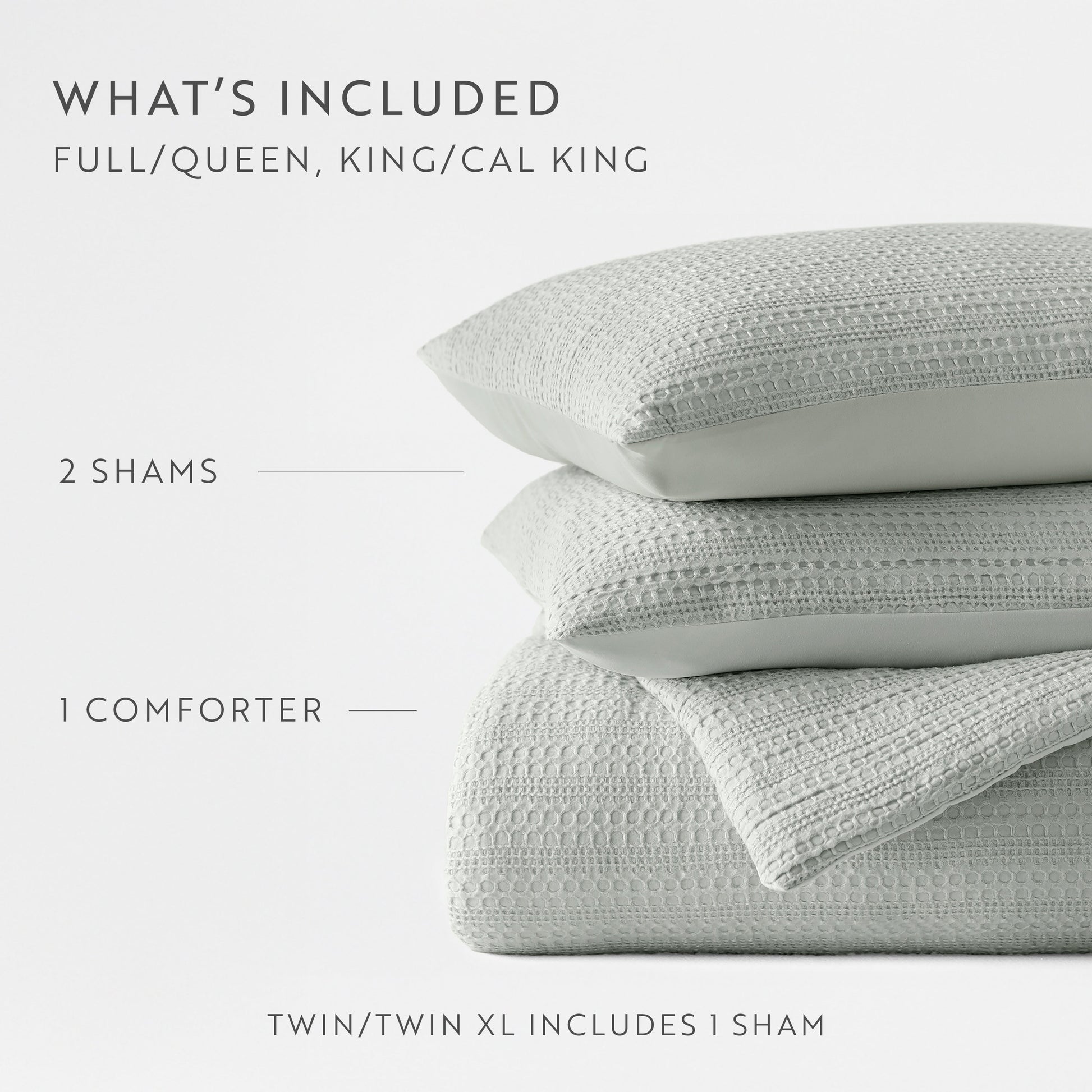 Waffle Textured Down-Alternative Comforter Set