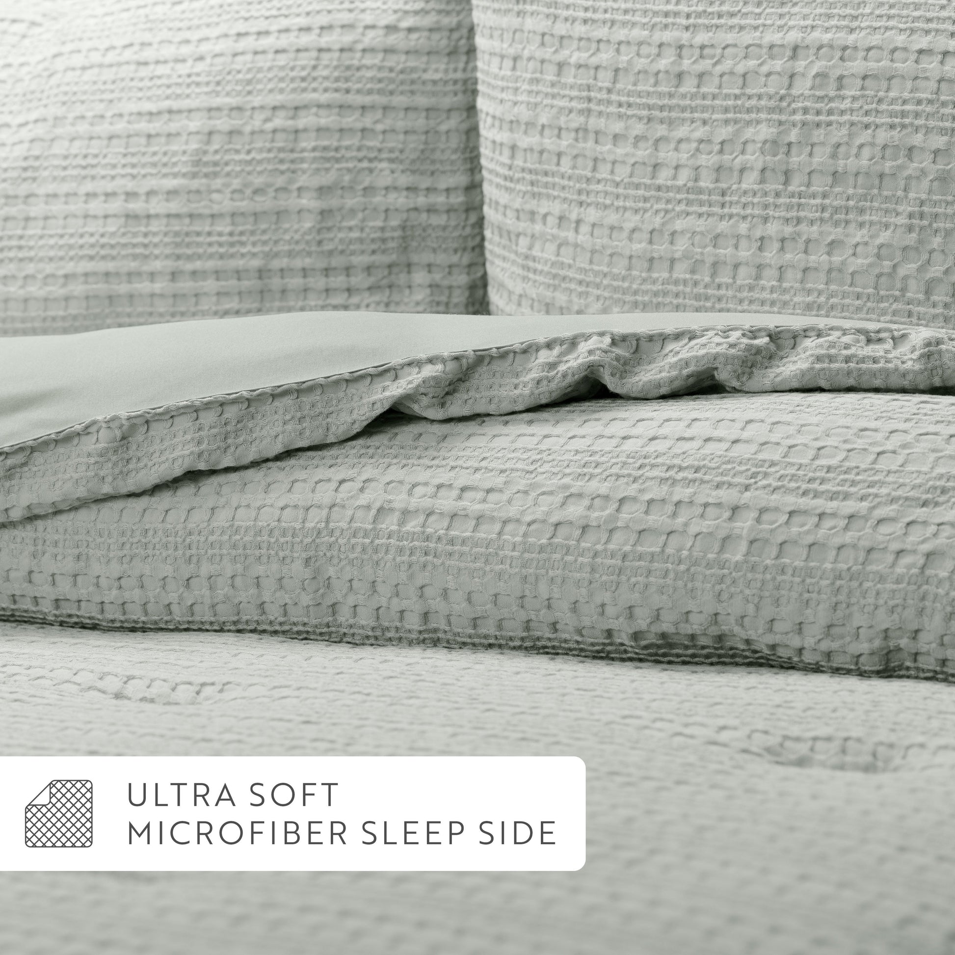 Waffle Textured Down-Alternative Comforter Set