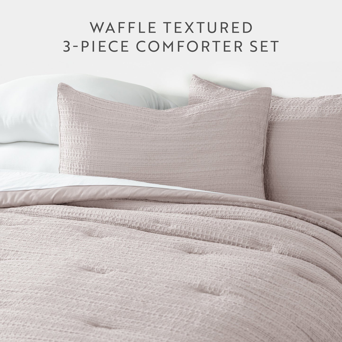 Waffle Textured Down-Alternative Comforter Set
