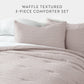 Waffle Textured Down-Alternative Comforter Set