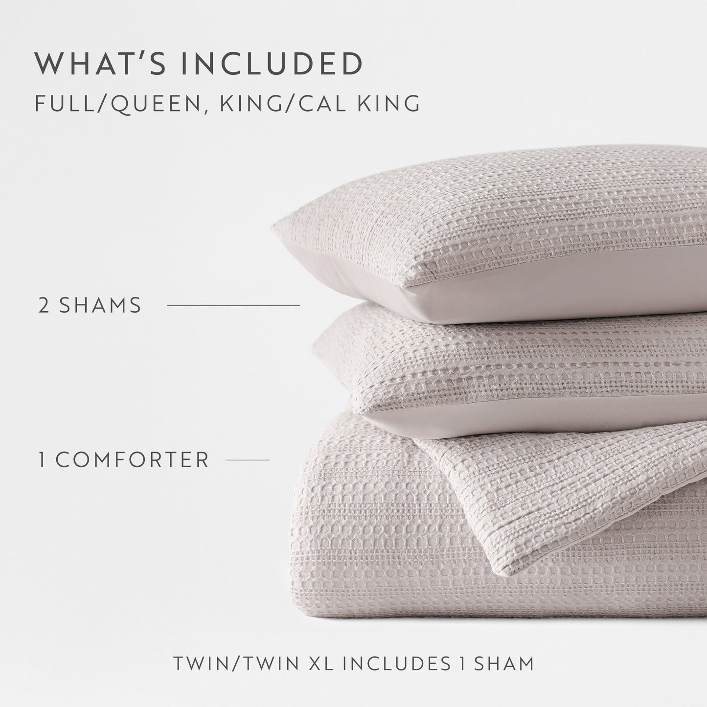 Waffle Textured Down-Alternative Comforter Set