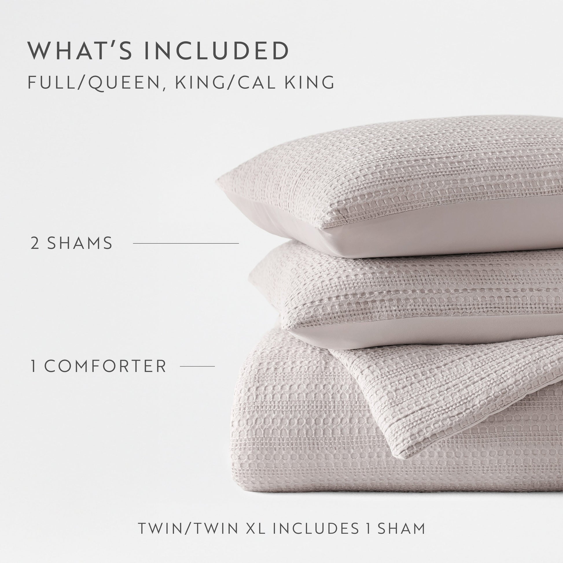 Waffle Textured Down-Alternative Comforter Set
