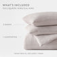 Waffle Textured Down-Alternative Comforter Set
