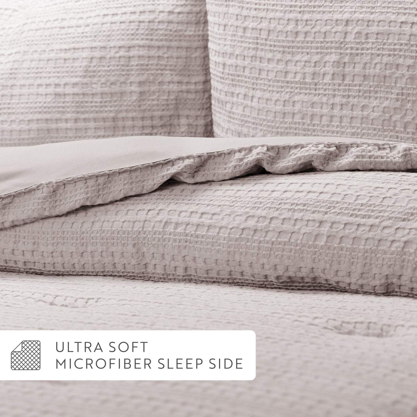 Waffle Textured Down-Alternative Comforter Set
