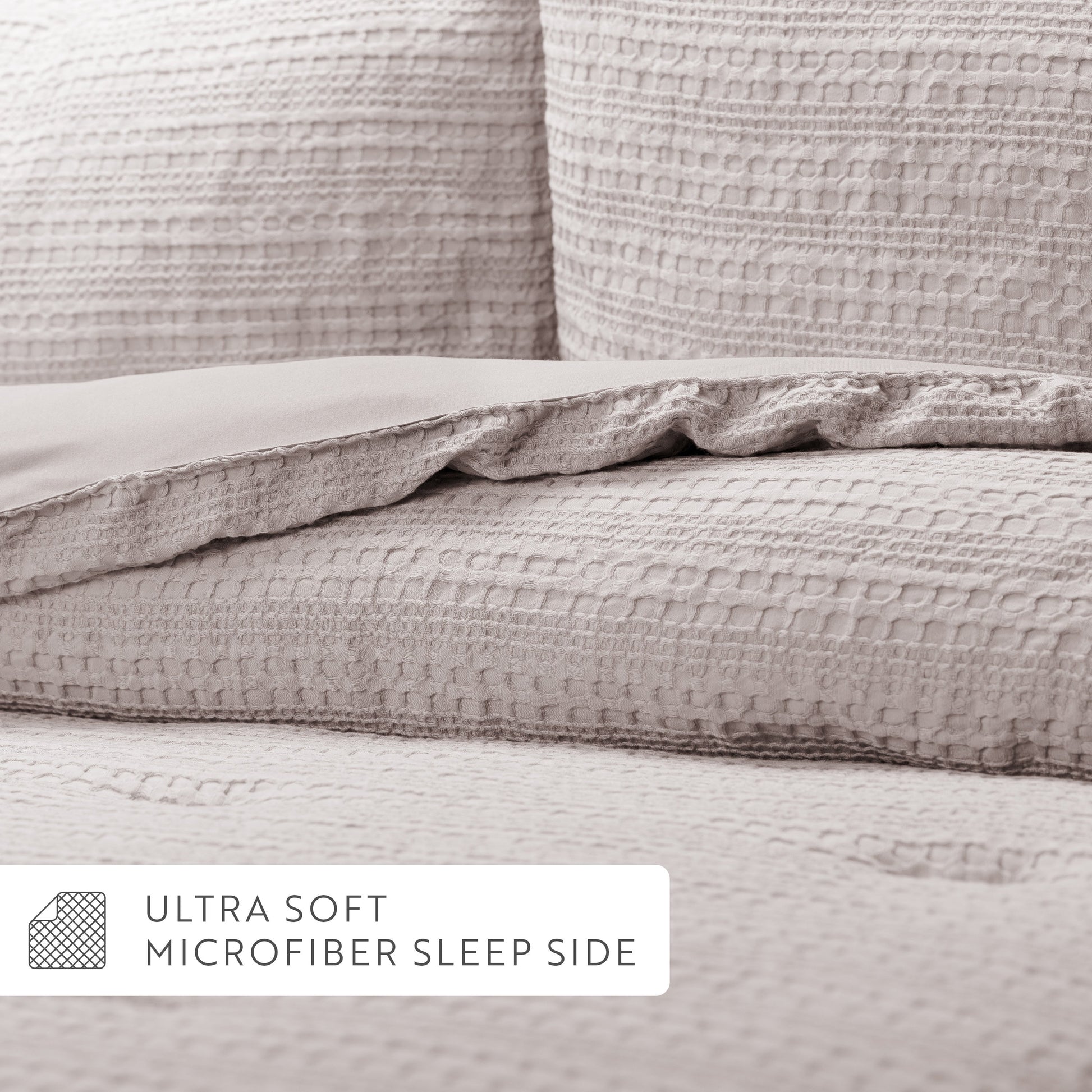 Waffle Textured Down-Alternative Comforter Set