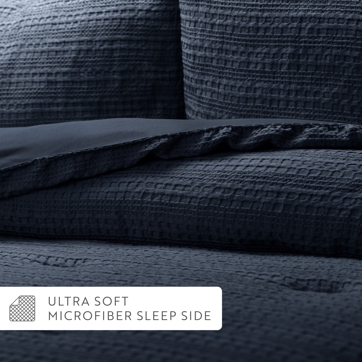 Waffle Textured Down-Alternative Comforter Set