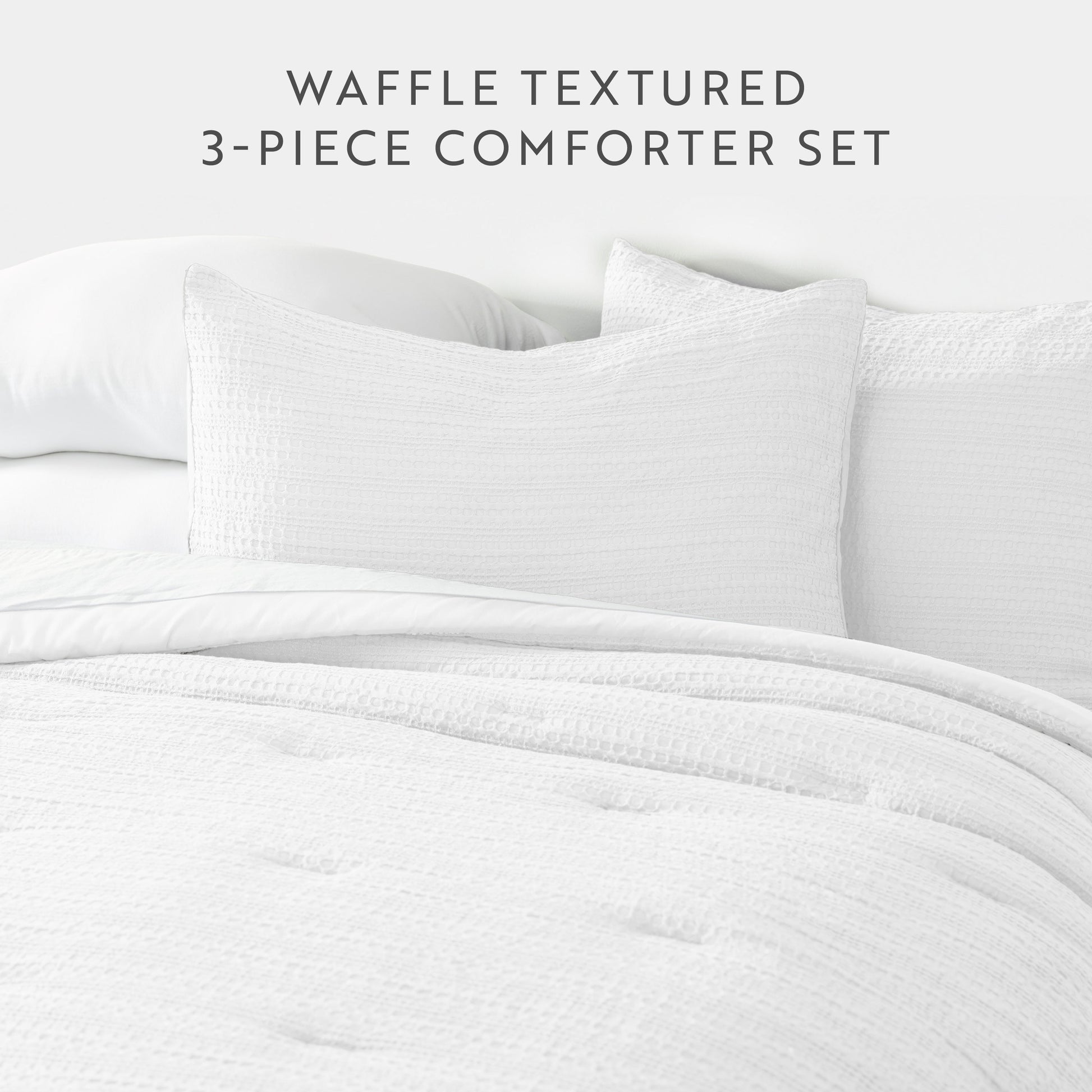 Waffle Textured Down-Alternative Comforter Set