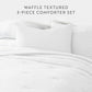 Waffle Textured Down-Alternative Comforter Set