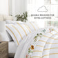 Chintz Floral Stripe Reversible Patterned Down-Alternative Comforter Set