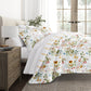 Chintz Floral Stripe Reversible Patterned Down-Alternative Comforter Set