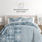 Daisy Medallion Reversible Patterned Down-Alternative Comforter Set