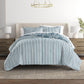 Daisy Medallion Reversible Patterned Down-Alternative Comforter Set