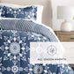 Daisy Medallion Reversible Patterned Down-Alternative Comforter Set