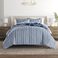 Daisy Medallion Reversible Patterned Down-Alternative Comforter Set