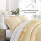 Daisy Medallion Reversible Patterned Down-Alternative Comforter Set