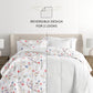 Meadow Floral Stripe Reversible Patterned Down-Alternative Comforter Set