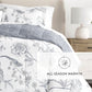 Molly Botanicals Reversible Patterned Down-Alternative Comforter Set
