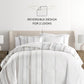 Vertical Stripe Reversible Patterned Down-Alternative Comforter Set