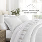 Vertical Stripe Reversible Patterned Down-Alternative Comforter Set
