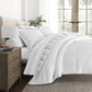 Vertical Stripe Reversible Patterned Down-Alternative Comforter Set