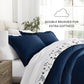 Forget Me Not Reversible Patterned Down-Alternative Comforter Set